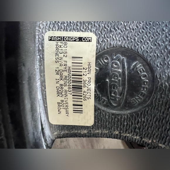 FRYE Harness 12R Men's Boots Size 10 D Dark Brown Distressed Leather New - Picture 8 of 11